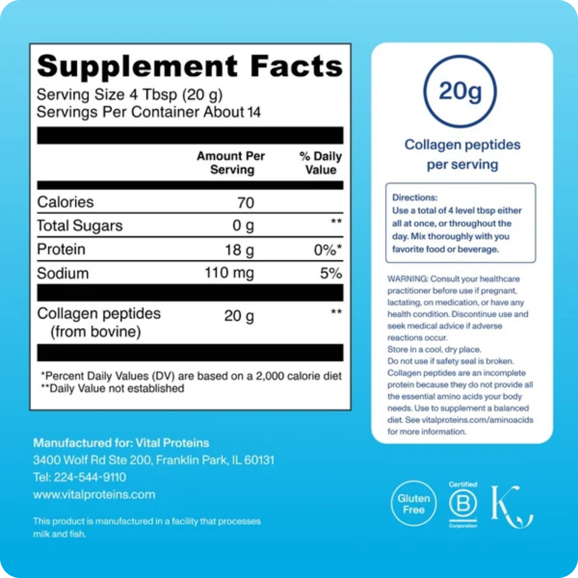 Vital Proteins Collagen Peptides (Unflavored)