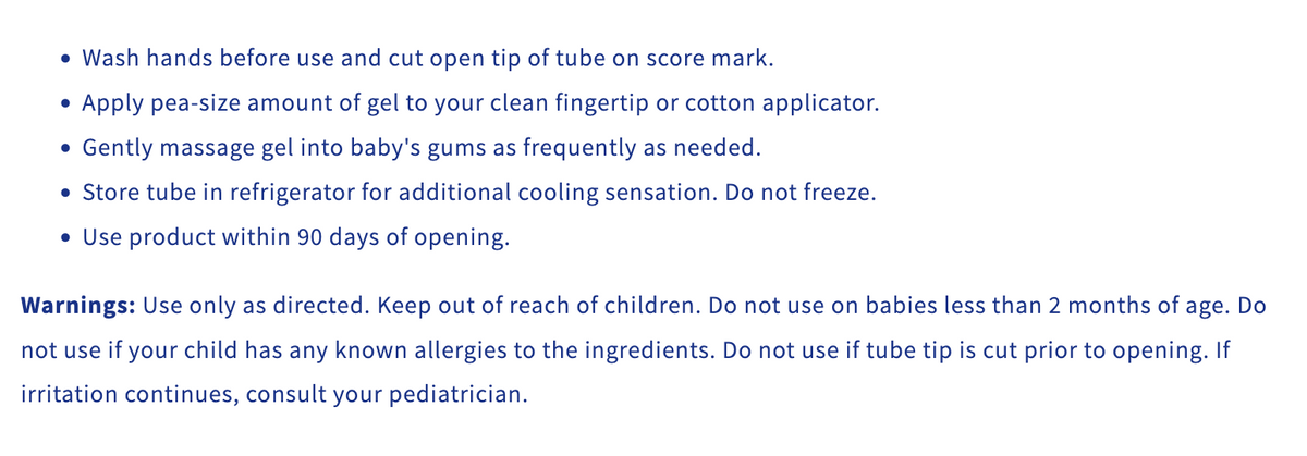 Hyland's Baby Organic Soothing Nighttime Gel (Cherry)
