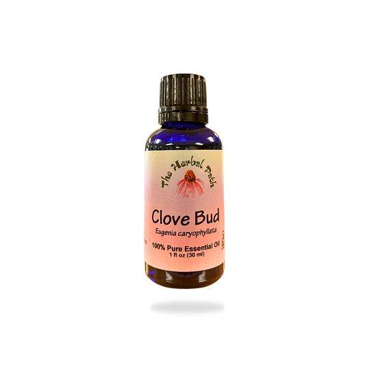 Clove bud essential oil by The Herbal Path.