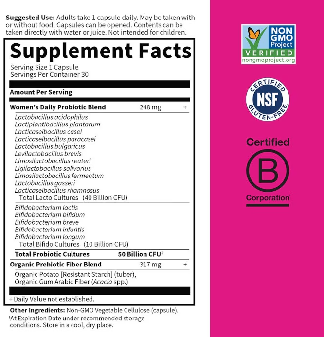 Garden of Life Once Daily Women's Probiotics