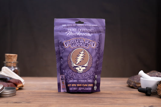 Host Defense Mushrooms Grateful Dead Gummies Cosmic Focus (Orange)