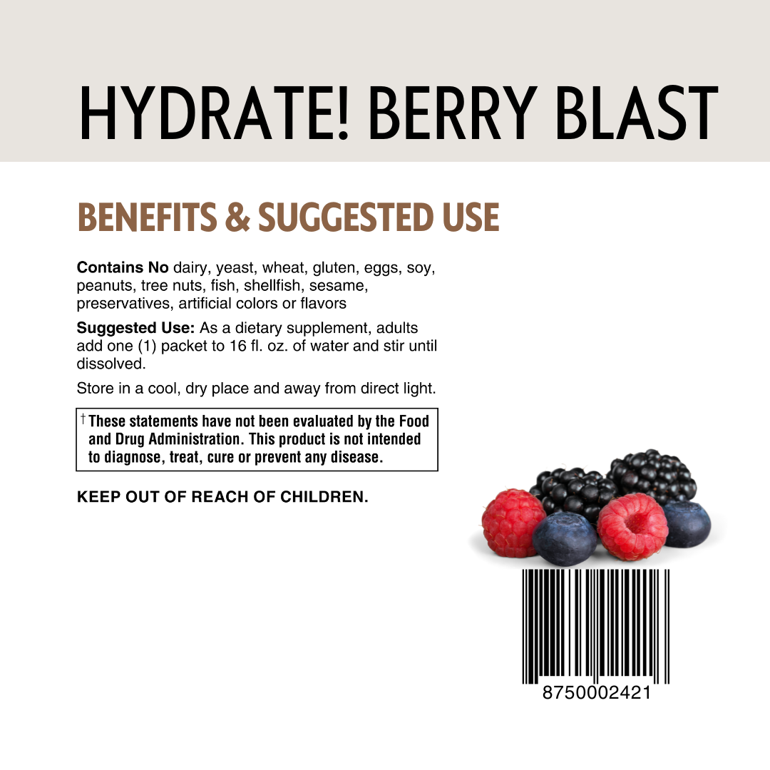 Hydrate! Berry Blast Drink Mix