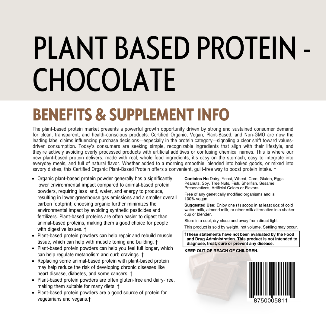 Plant Based Protein Powder - Organic