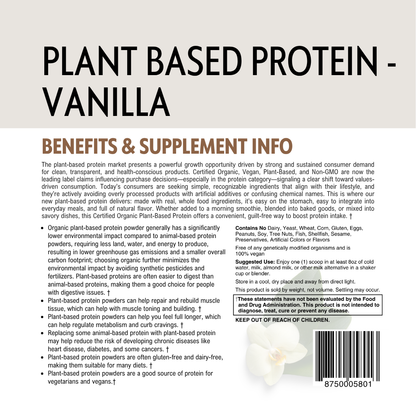 Reliance Organic Plant Based Protein Powder - Vanilla