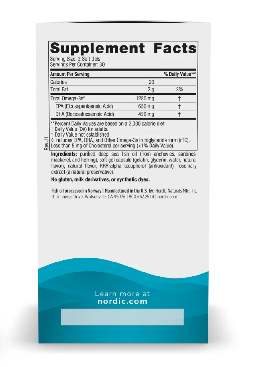 Nordic Naturals Ultimate Omega (Lemon Flavor)