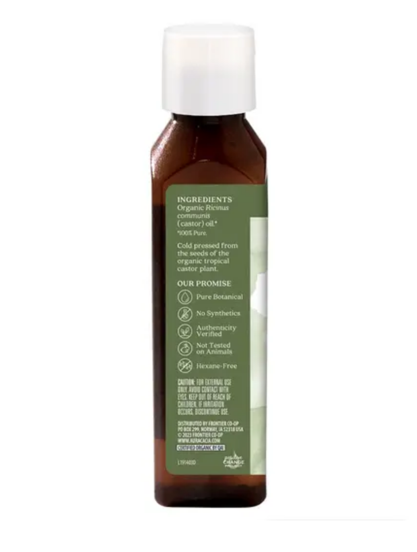 A small amber bottle with a white cap and a green label, shown against a white background. A browser-style navigation bar is visible along the bottom edge of the image.
