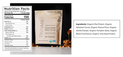 Truvani Organic Plant Based Protein Powder (Chocolate Peanut Butter)