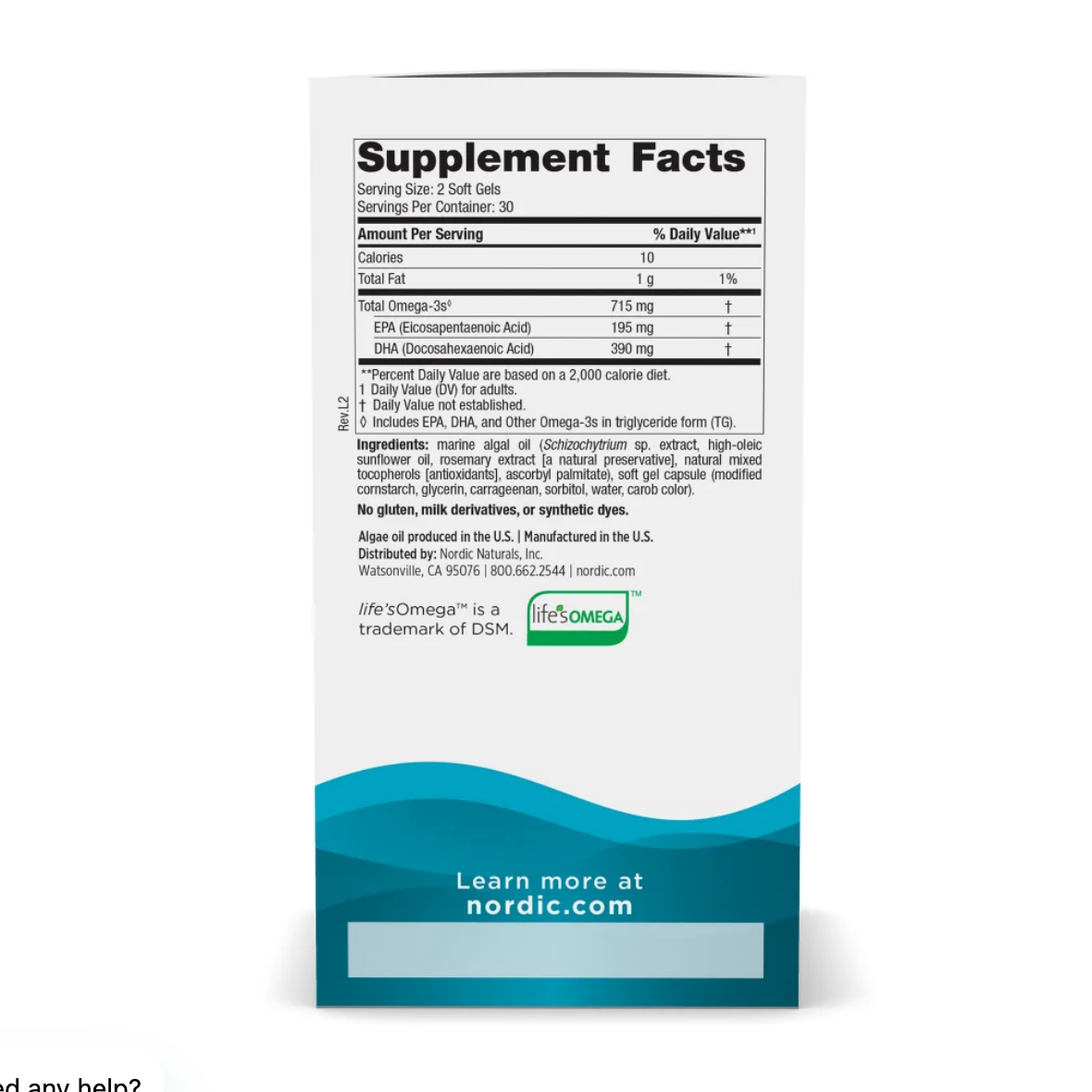Nordic Naturals Algae Omega