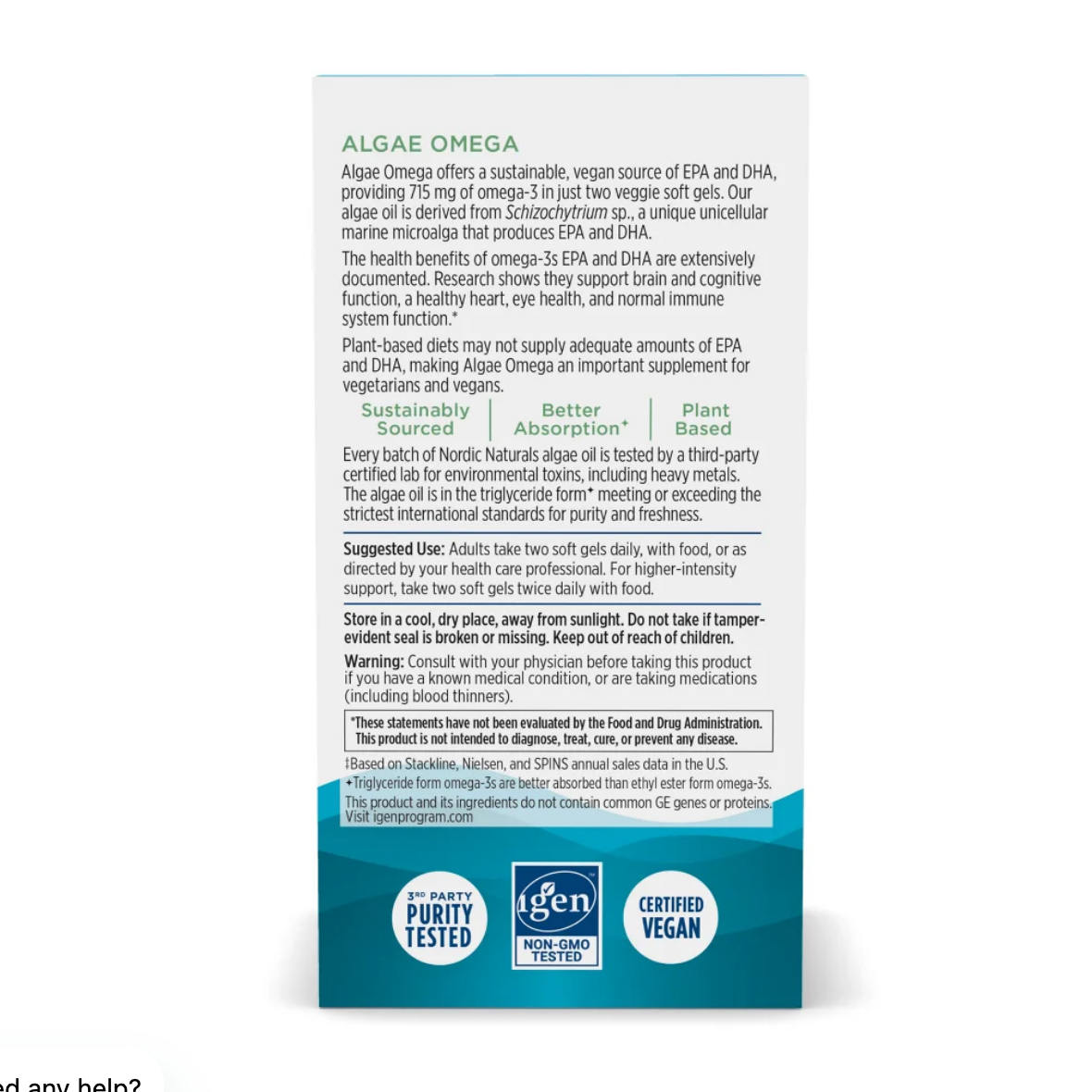 Nordic Naturals Algae Omega