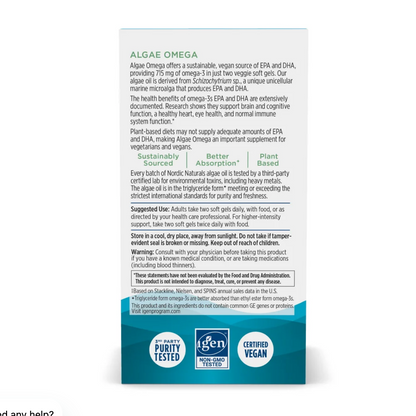 Nordic Naturals Algae Omega
