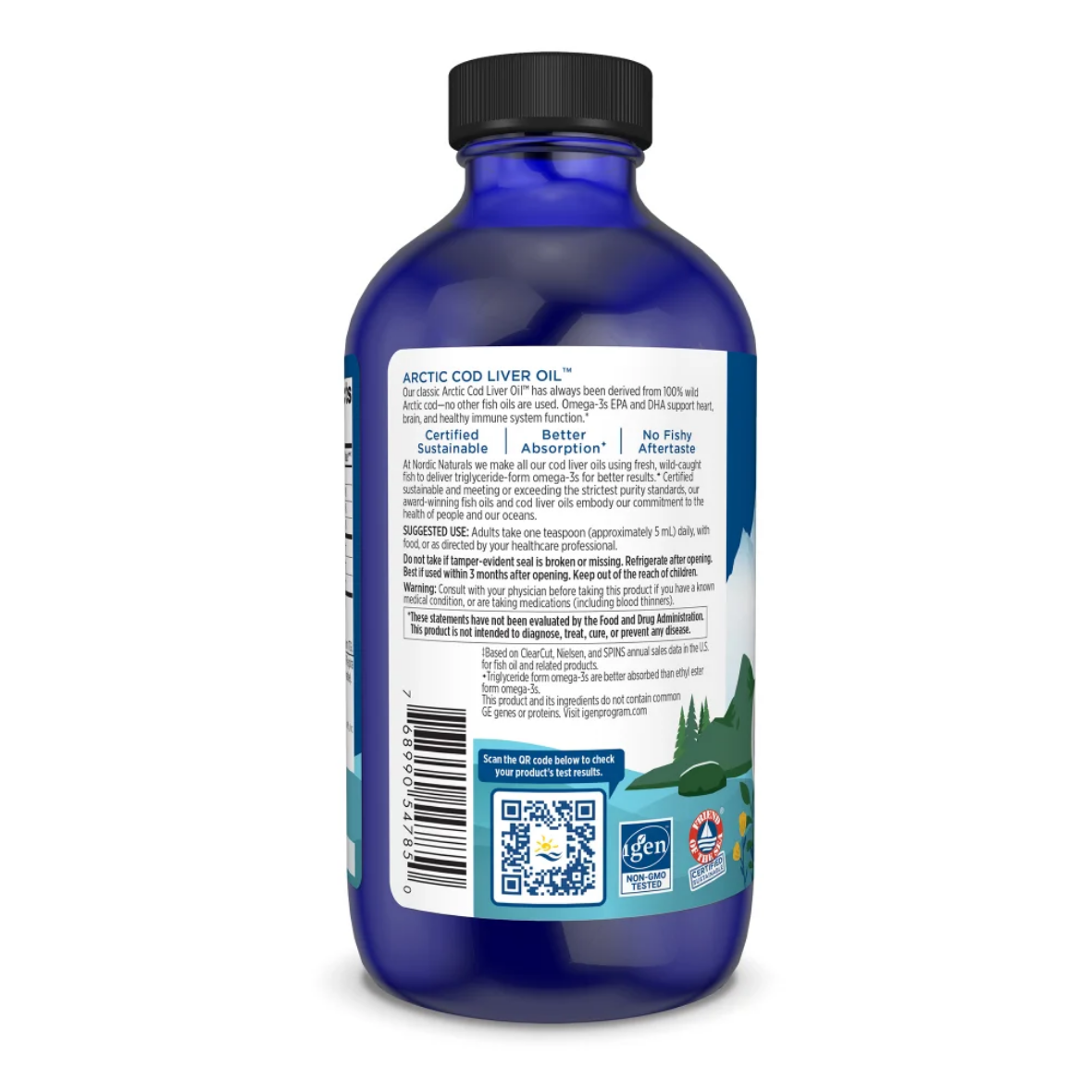 Nordic Naturals Arctic Cod Liver Oil Liquid (Orange)