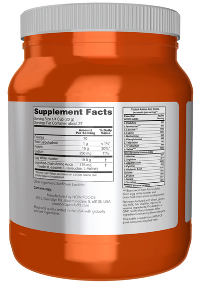 Now Sports Egg White Protein Powder
