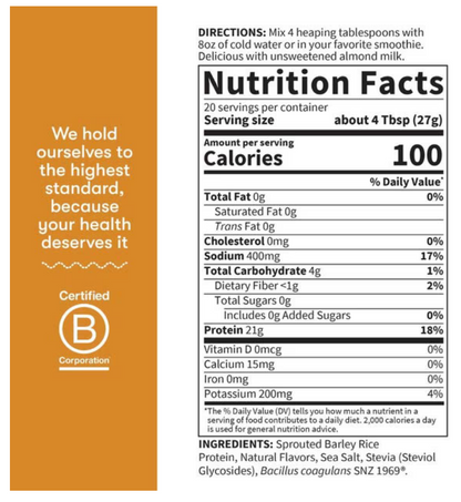 Garden of Life Protein Probiotics (Vanilla Caramel)