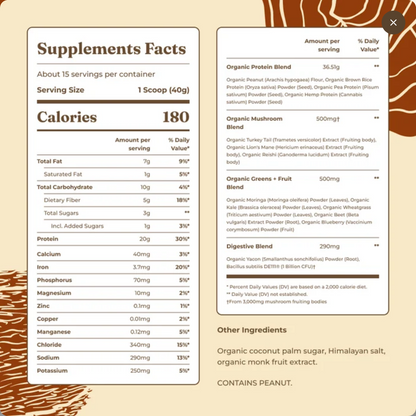 Four Sigmatic Organic Protein Powder (Peanut Butter)