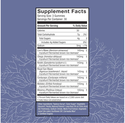 Host Defense Mushrooms Stamets 7 Gummies (Strawberry)
