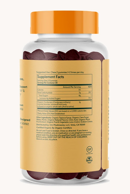 Om Mushroom Gummies Cordyceps (Cherry Burst)