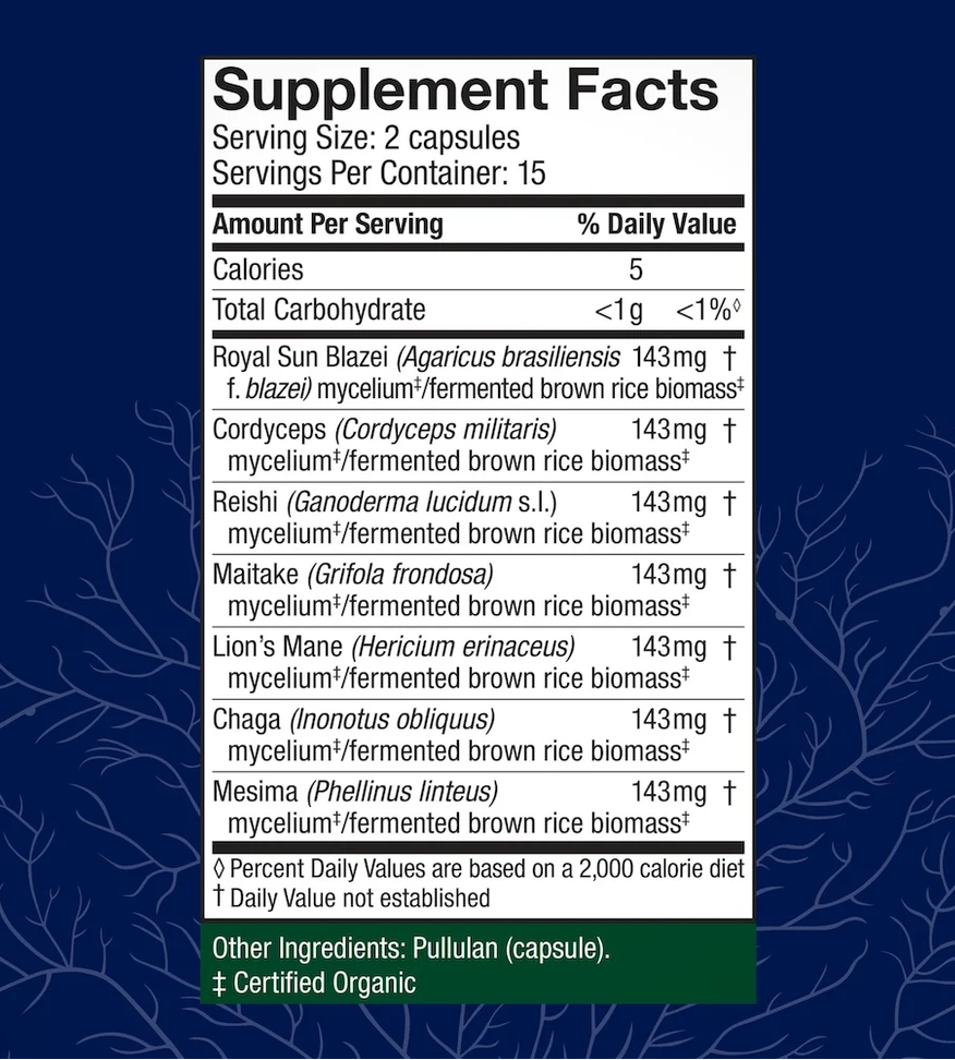 Host Defense Stamets 7 Mushroom Capsules