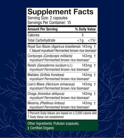 Host Defense Stamets 7 Mushroom Capsules