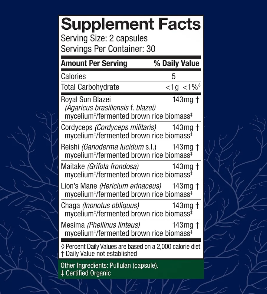 Host Defense Stamets 7 Mushroom Capsules