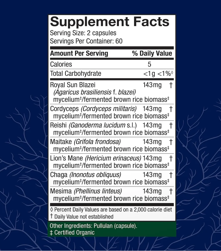 Host Defense Stamets 7 Mushroom Capsules