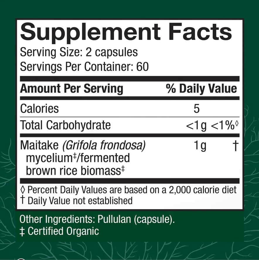 Host Defense Maitake Mushroom Capsules