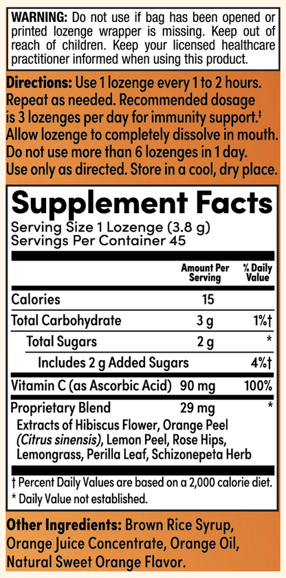 Zand Immunity Orange C Lozenges