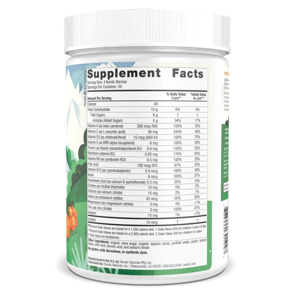 Nordic Naturals Nordic Berries Gummies (Citrus)
