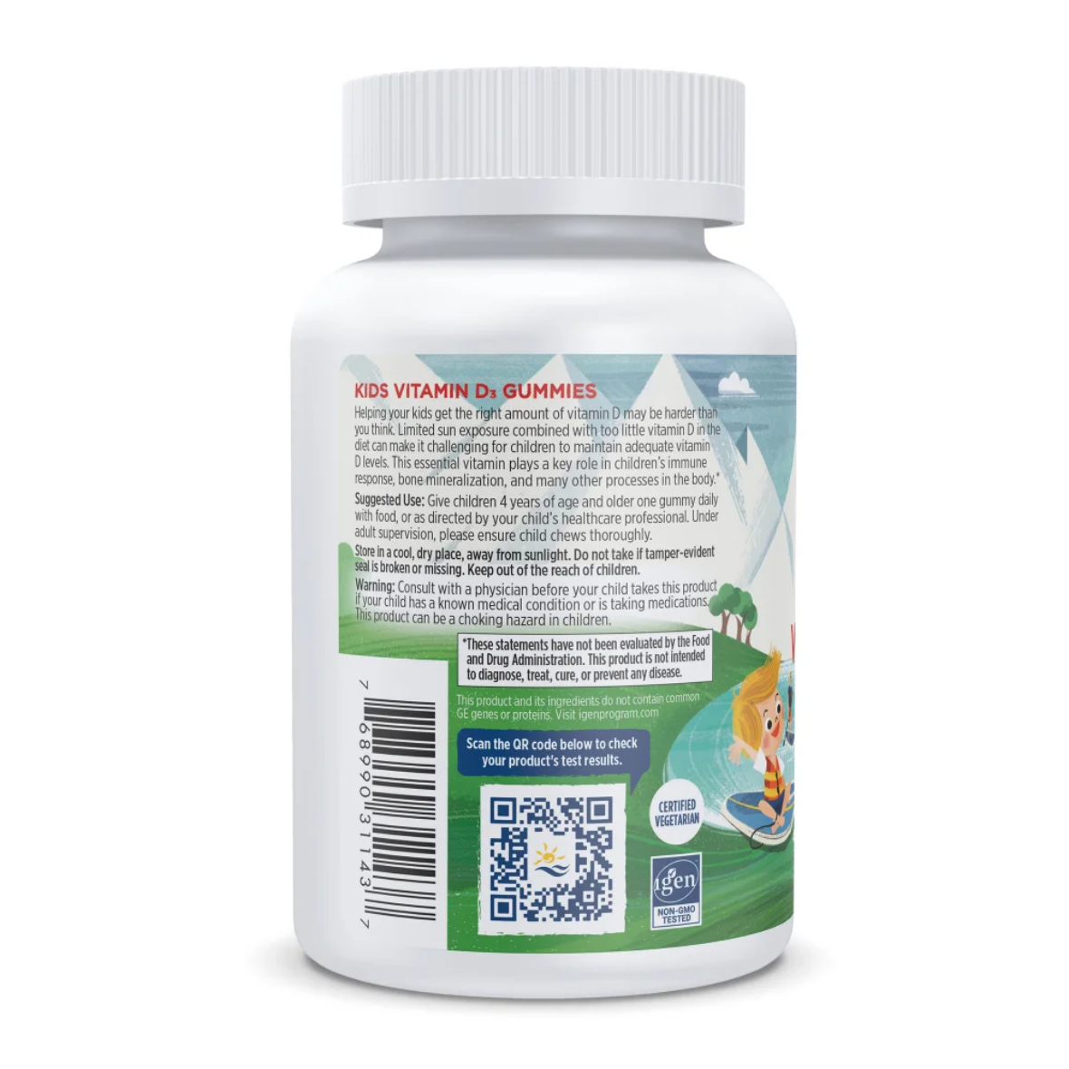 Nordic Naturals Kids Vitamin D3 Gummies (Watermelon)