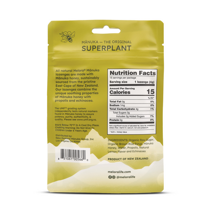 Melora Manuka Honey Lozenges (Lemon)