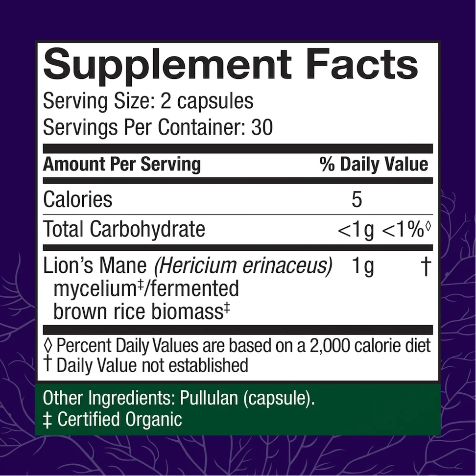 Host Defense Lion's Mane Mushroom Capsules