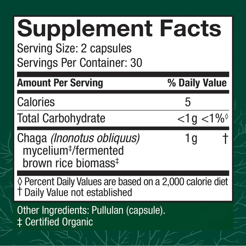 Host Defense Chaga Mushroom Capsules