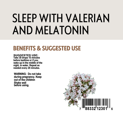 Valerian root packaging with text on benefits, barcode and usage.