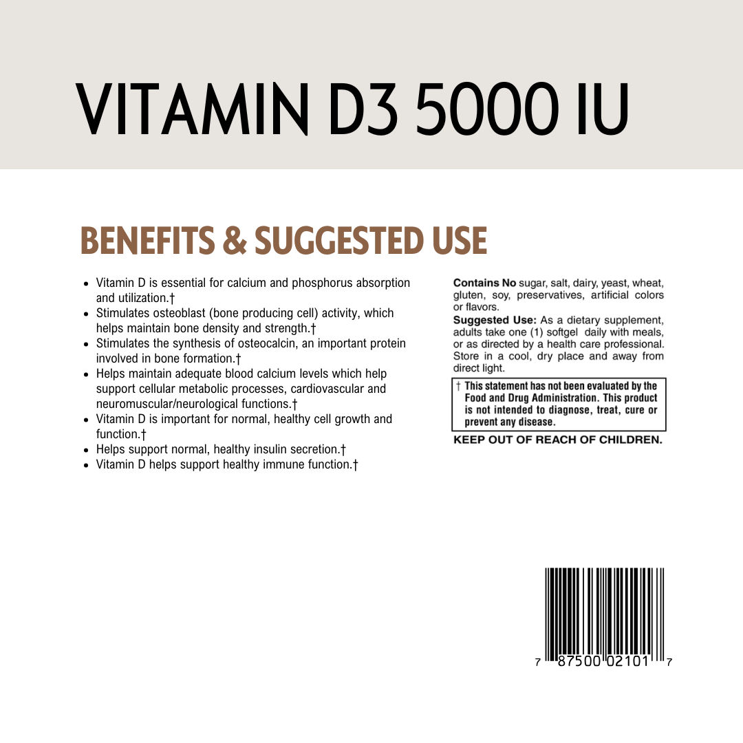 Vitamin D3 5000 IU