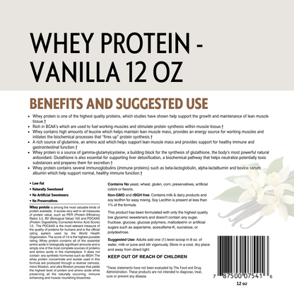 Reliance Whey Protein Powder - Vanilla